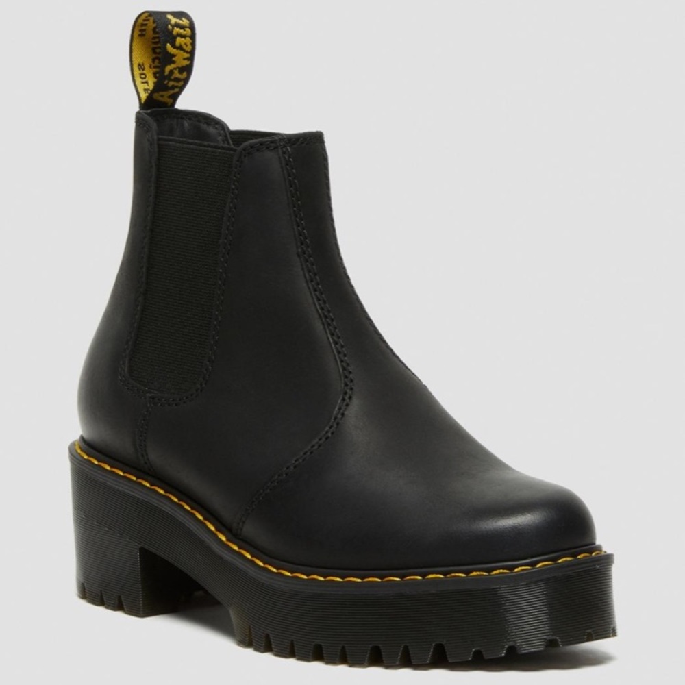 Doc Martens ROMETTY WYOMING LEATHER PLATFORM CHELSEA BOOTS